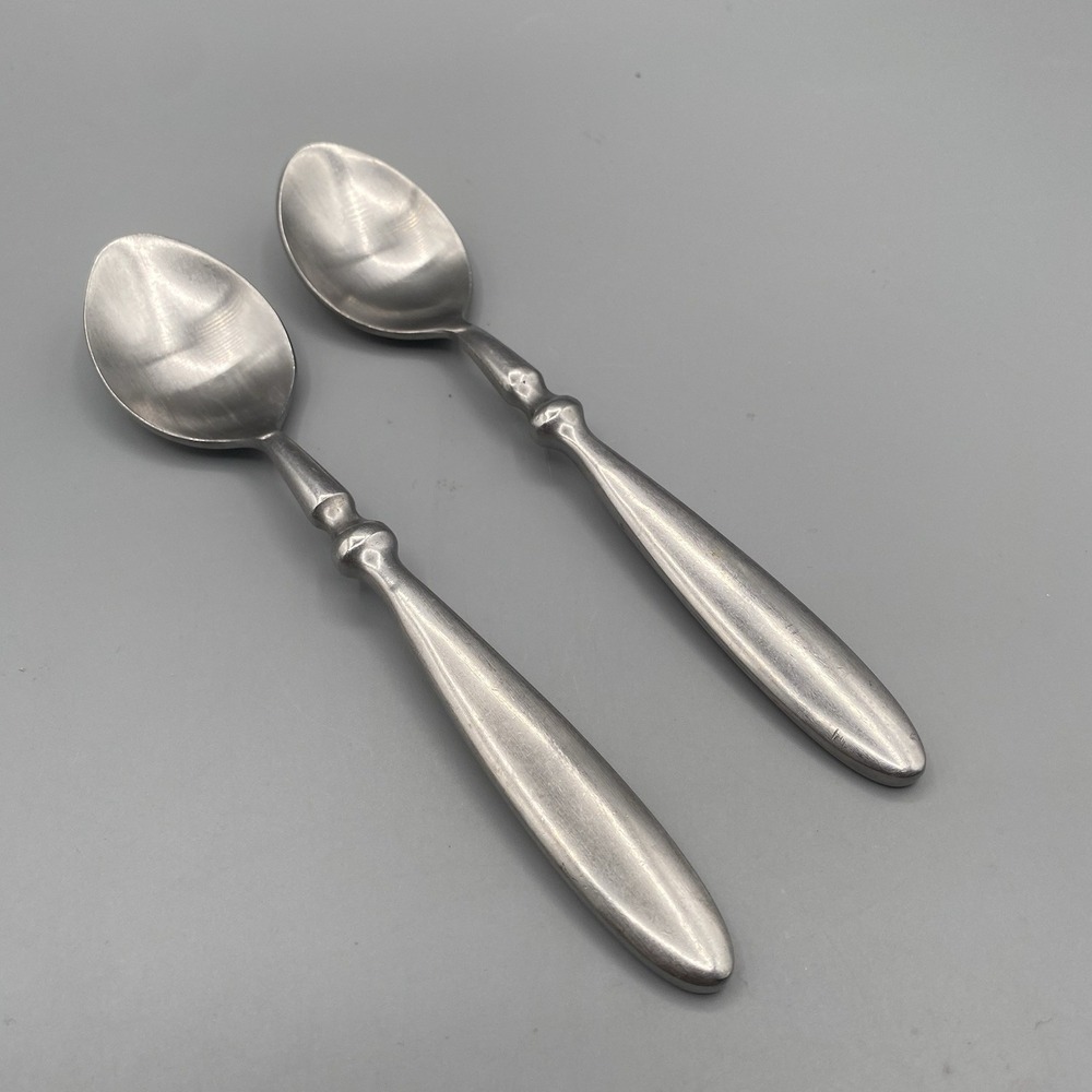 Hampton Silversmiths BISTRO 2pcs Teaspoons Satin Stainless Flatware 6-5/8"